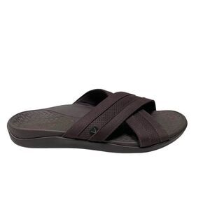 Vionic Tide Slide Men's Chocolate Brown Sandals NW/OB 10.5 M READ